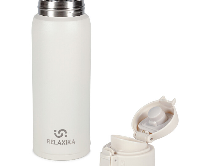 Термокружка Relaxika 701 (0,48л) белая - изображение 10