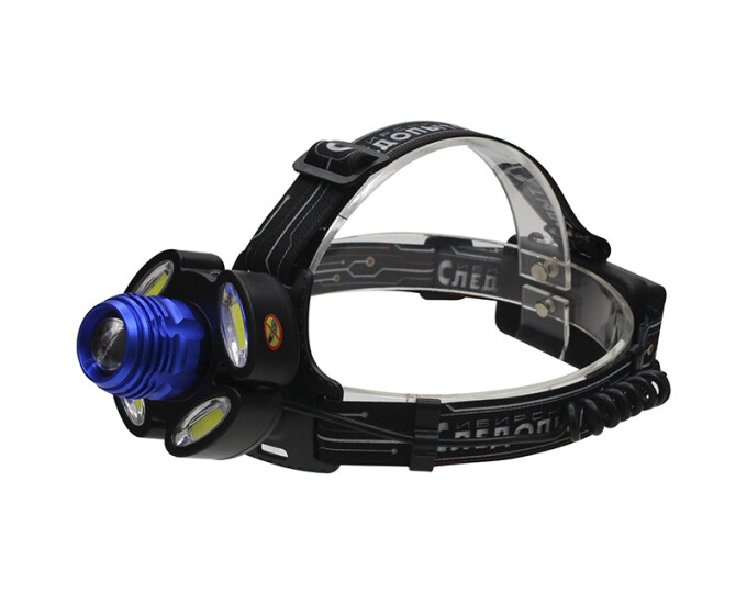 Фонарь налобный «СИБИРСКИЙ СЛЕДОПЫТ — Стильб» (1 LED + 4 COB, zoom, аккум. 220В) - изображение 2