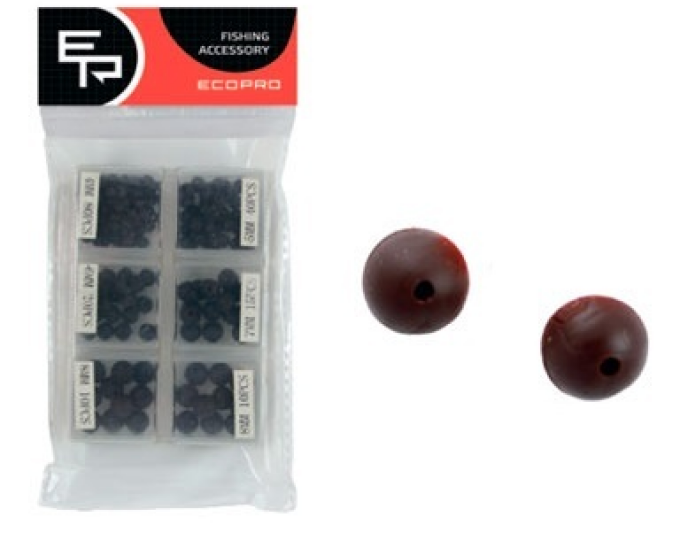 Набор мягких бусинок ECOPRO PVC Brown (BR-185) 185шт. - изображение 1