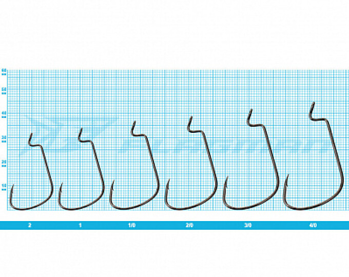 Крючок офсетный FLAGMAN Worm Super Wide Gape Offset №1 (6шт.) - изображение 2