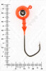 Джиг крашеный ШАР 24гр. (крючок VD-079 №4/0) (3шт.) цвет 01 (красный) - изображение 4