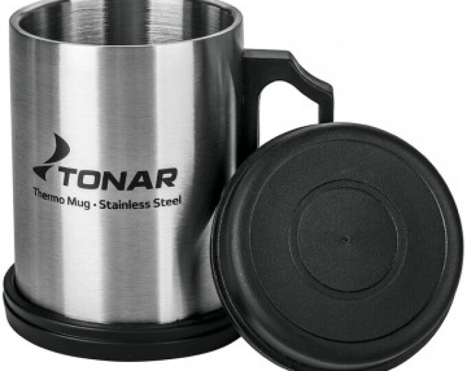 Термокружка TONAR 400мл (пластиковая крышка и подставка) - изображение 2