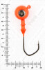 Джиг крашеный ШАР 28гр. (крючок VD-079 №4/0) (3шт.) цвет 01 (красный) - изображение 3