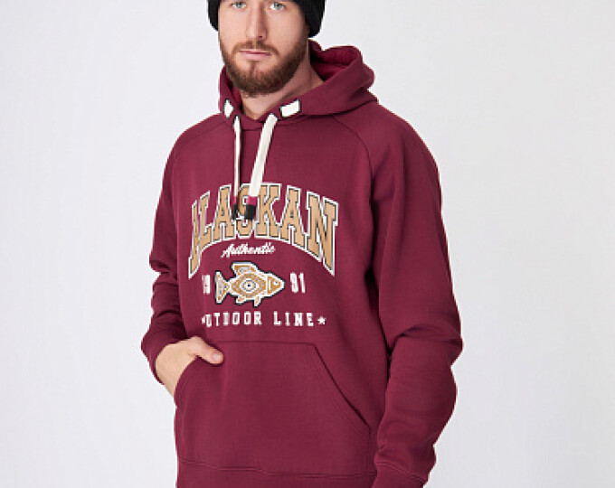 Толстовка Alaskan Promo Hoodie (бордо) р.XL - изображение 3