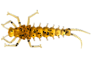 Силиконовая приманка LureMax «Stone Fly» 1,5″ (4,5см) (10шт.) цвет 004 Caramel Oil