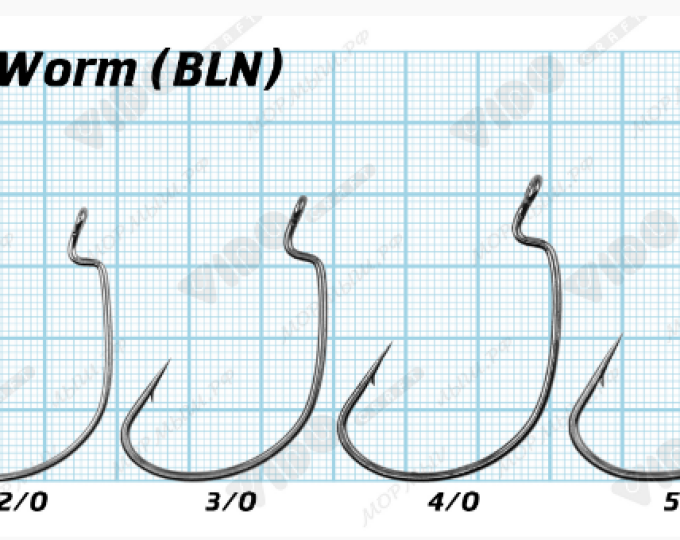 Крючок O’Shaughnessy Worm (VD-104-BLN) №5/0 - изображение 2