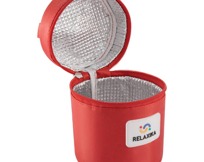 Термос для еды Relaxika 301 в термочехле (0,5л) стальной - изображение 4