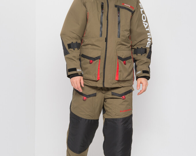 Костюм — поплавок «SIBERIA FLOATING» (цвет Хаки/Чёрный) р.48-50 рост 176 - изображение 1 