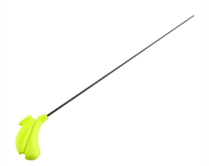 Удочка зимняя Helios HLC жёлтая (хлыст карбон) - изображение 1 