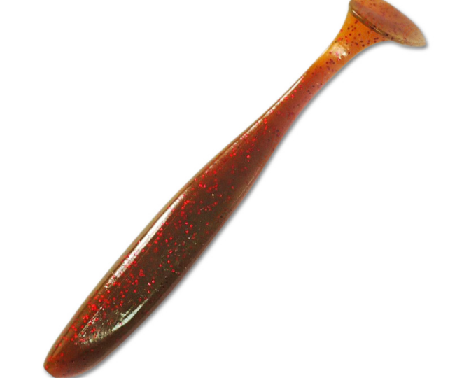 Приманка силиконовая Keitech Easy Shiner 4″ PAL #07 Motor Oil Red Flake - изображение 1 