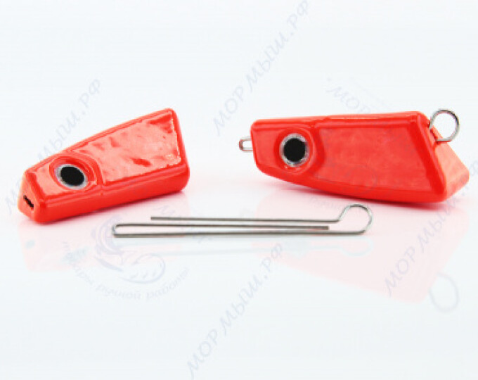 Груз крашеный ПРОХОДИМЕЦ (Чебурашка разборная) 24гр. цвет 01 (красный) - изображение 1 