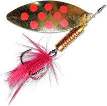 Блесна вращающаяся Lucky John SPIN X LONG 05 (вес 12гр.) цвет GR