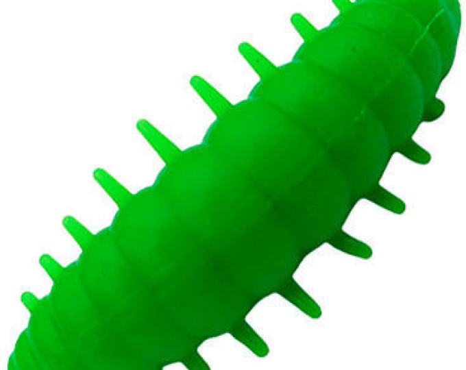 Приманка форелевая DUNAEV DT-NOA-LARVA 40мм-6шт, цвет 401 зелёный - изображение 1 