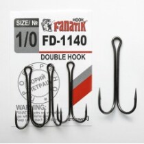 Крючок Fanatik Double Hook (FD-1140) №1/0 (3шт.)