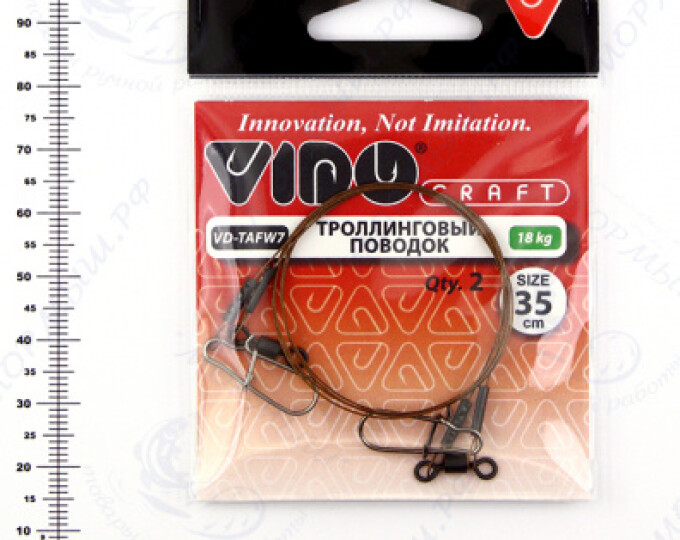 Поводок (троллинг) VD-AFW-1×7 (35см, ф0,38мм, 18кг) (2шт.) - изображение 1