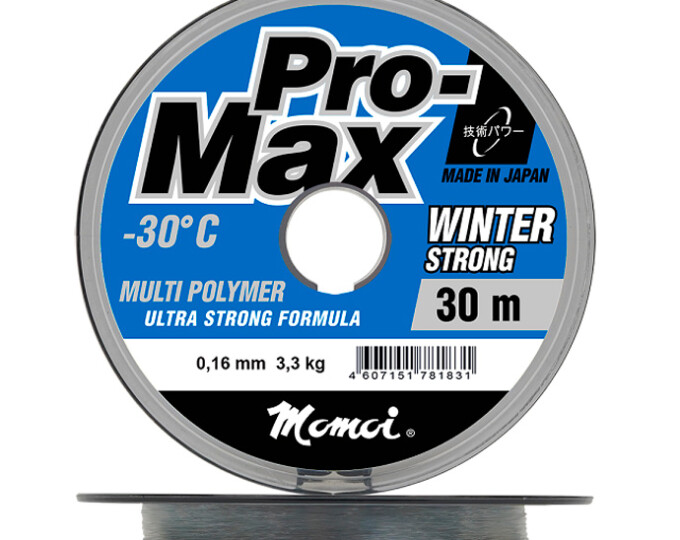 Леска Momoi Pro-Max Winter Strong 0,20мм (5,3кг) 30м (прозрачный) - изображение 1 