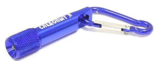 Карабин «СЛЕДОПЫТ», 5см., с фонариком