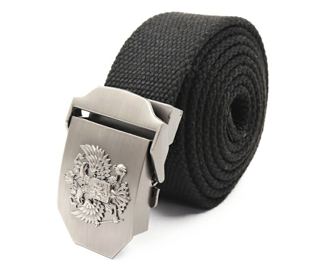 Ремень «Следопыт-ГЕРБ», 1400*36мм, текстиль, чёрный - изображение 1 