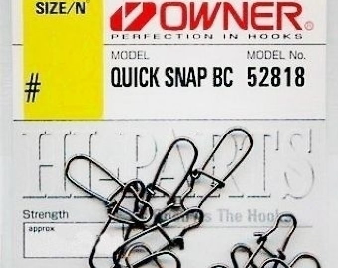 Карабин Owner «Quick Snap» BC №1,5 12,6кг (15шт.) (52818) - изображение 1 