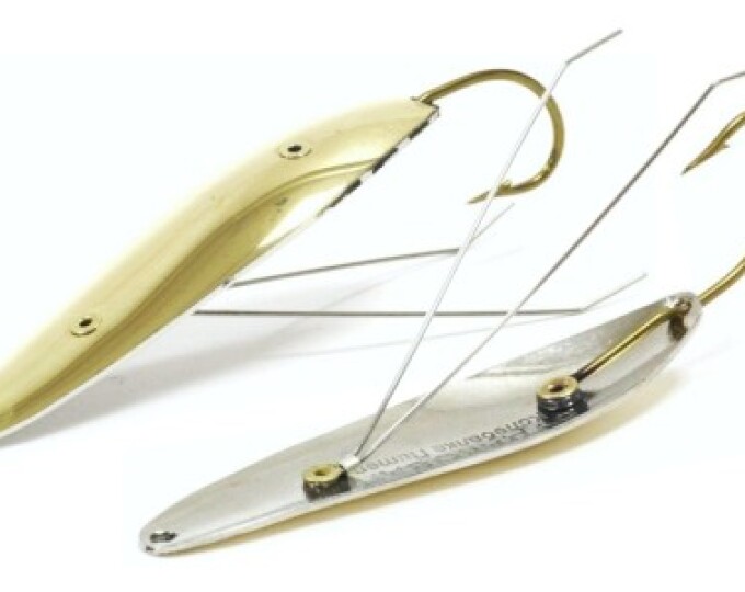 Блесна незацепляйка Судаковая 12гр. (2-х цветная) Латунь/Никель - изображение 1 