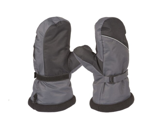 Рукавицы «Арктика» (ткань Nylon Taslan Dobby, цвет Серый/Чёрный) - изображение 1