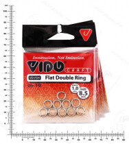 Кольцо заводное Flat Double Ring 8,5*1,0мм (10шт.)
