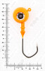 Джиг крашеный ШАР 52гр. (крючок VD-079 №5/0) (3шт.) цвет 03 (оранжевый) - изображение 3