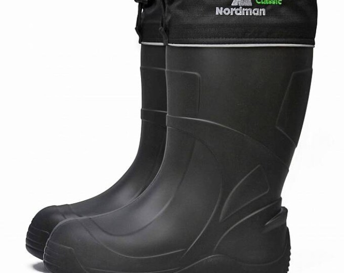 Сапоги Nordman Classic Pro (ЭВА, вкладыш из флиса (оранжевый), с манжетой) цвет Оливковый р.44 - изображение 1