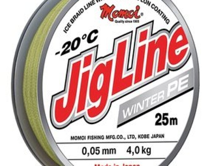 Шнур плетеный JigLine Winter 25м 0,20мм (16кг) (хаки) - изображение 1 