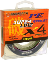 Леска плетеная Kosadaka Super Line PE X4 Dark Green 150м 0,40мм (28,1кг)