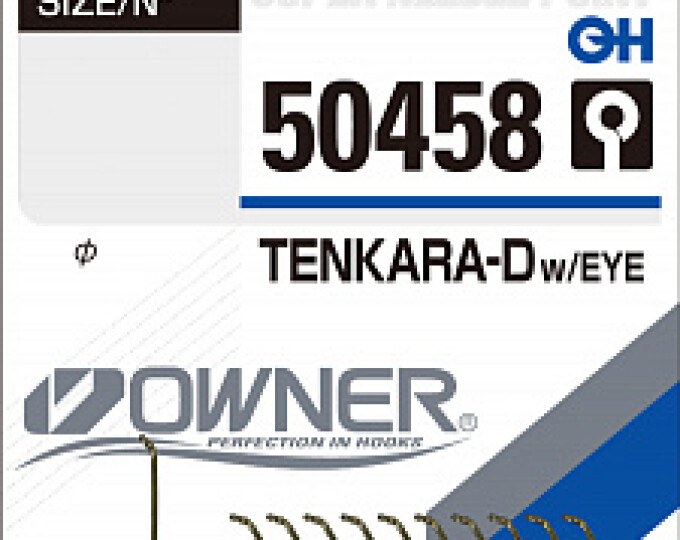 Крючок Owner (50458) «Tenkara Down» w/EYE №14 (12шт.) - изображение 1 