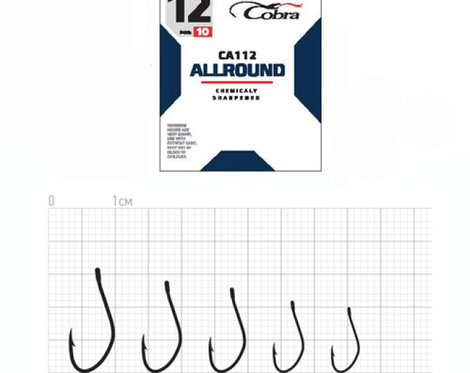 Крючки Cobra Allround AJI (CA112) №10 (10шт.) - изображение 1 