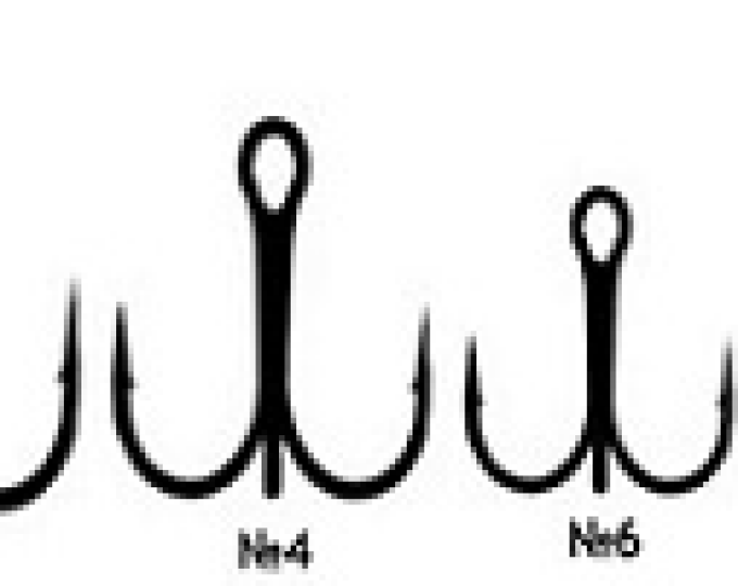 Крючок Kosadaka R-Treble (3981) №12 (L-13мм, W-10мм) (50) - изображение 2