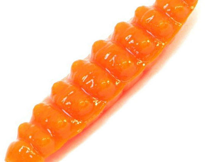 Приманка форелевая DUNAEV DT-WAX-LARVA 35мм-8шт, цвет 201 оранжевый - изображение 1 