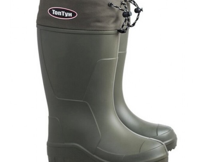 Сапоги «ТОПТУН» -50C (ЭВА, меховой вкладыш, цвет олива) р.45 - изображение 1 