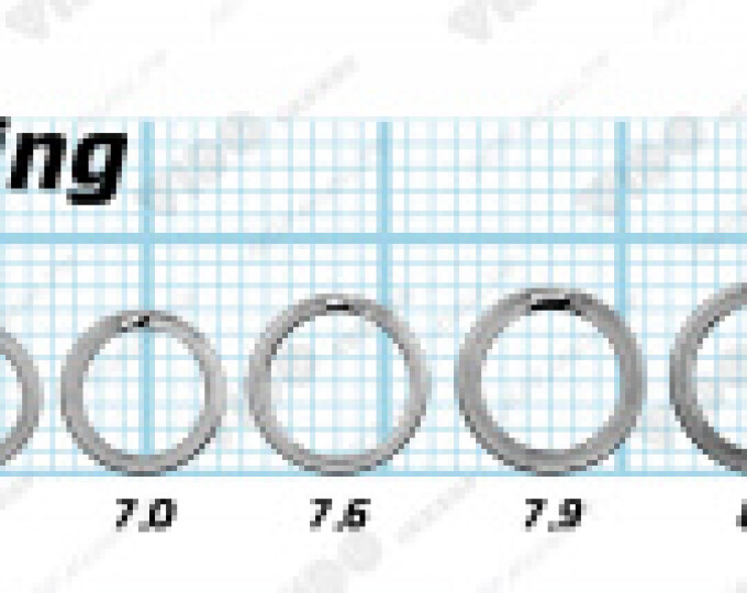Кольцо заводное Flat Double Ring 8,5*1,0мм (10шт.) - изображение 2