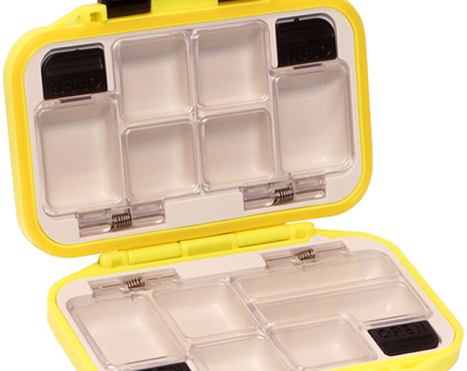 Коробка Kosadaka TB-S02 раскладушка, для мелочей, мушек, герметичная (105х70х30мм) Yellow - изображение 2