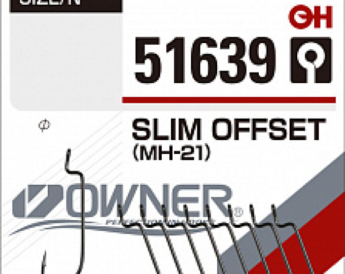 Крючок Owner (51639) «Slim Offset» (MH-21) №12 (11шт.) - изображение 1 