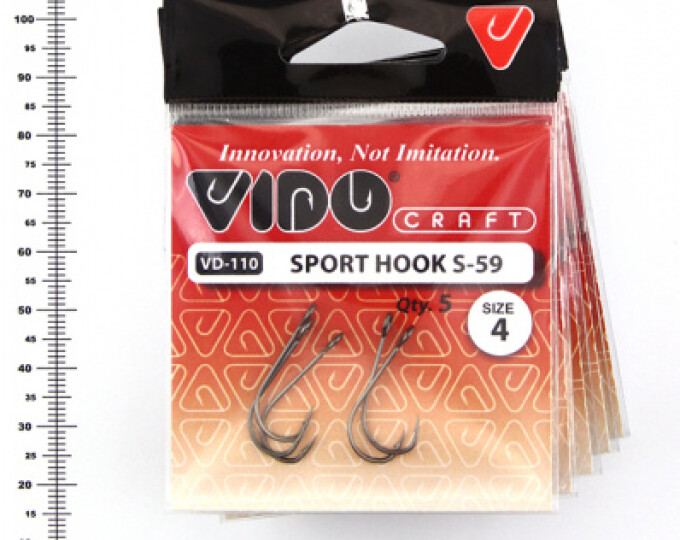 Крючок Sport Hook S-59 (VD-110-BLN) №04 (5шт.) - изображение 3