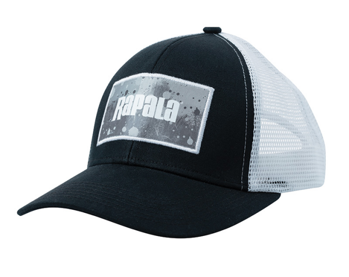 Кепка RAPALA черная с сеткой GREY Splash logo - изображение 1