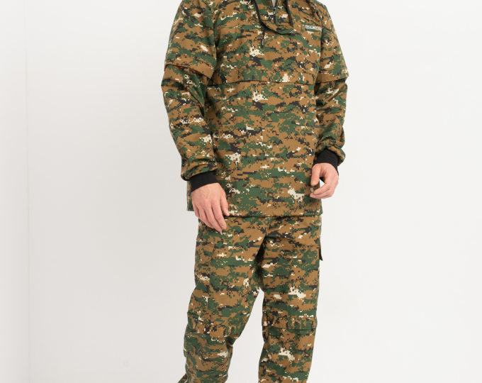 Костюм Hunt’sMan «Антигнус» с ловушками (ткань сорочка, цвет Цифра) р.48-50 (182-188) - изображение 1 