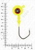 Джиг крашеный ШАР 24гр. (крючок VD-079 №3/0) (3шт.) цвет 02 (желтый) - изображение 3