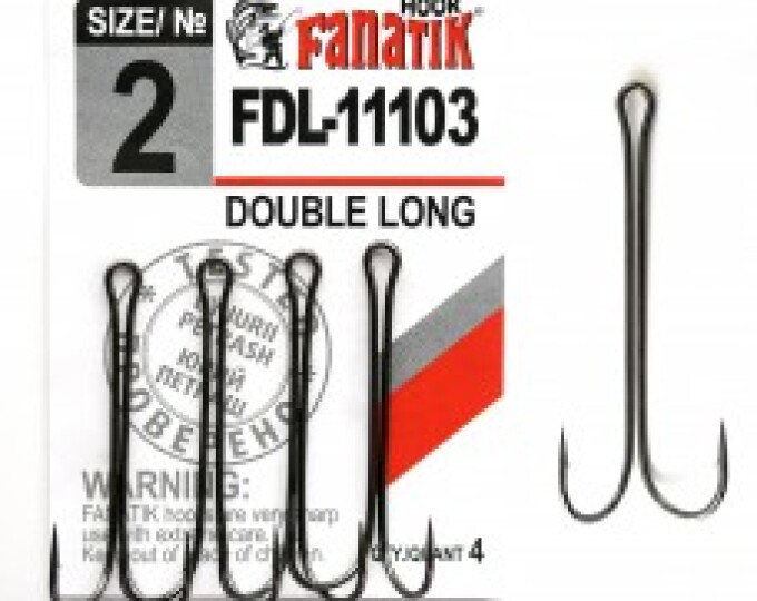 Крючок Fanatik Double Hook Long (FDL-11103) №02 (4шт.) - изображение 1 