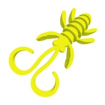 Силиконовая приманка SAN-WORM NEVESTA 35S ЧЕСНОК (кислотно-лимонный)