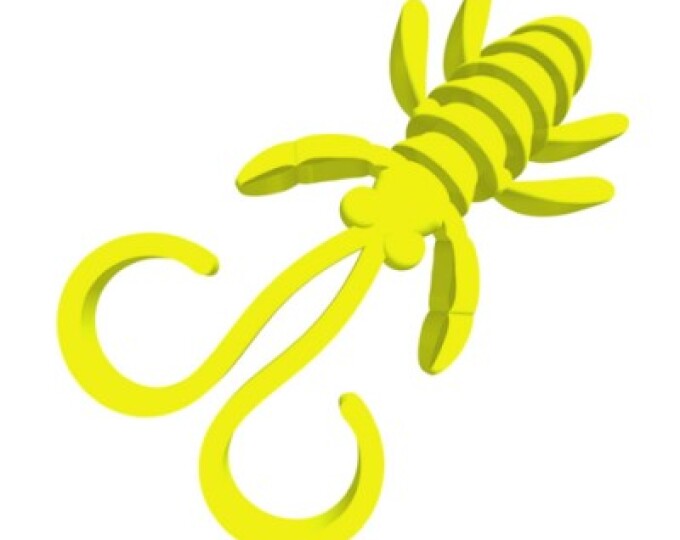 Силиконовая приманка SAN-WORM NEVESTA 35S ЧЕСНОК (кислотно-лимонный) - изображение 1