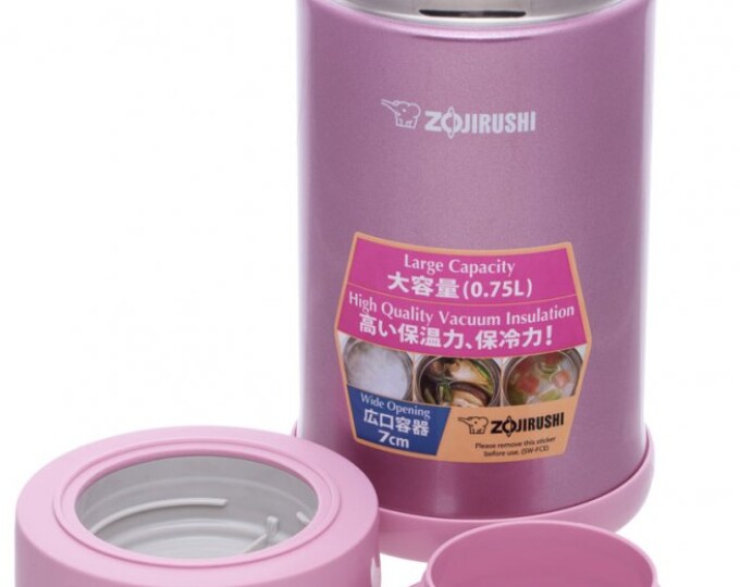 Термоконтейнер ZOJIRUSHI (объем 0,75л) цвет Shiny Pink PS - изображение 1