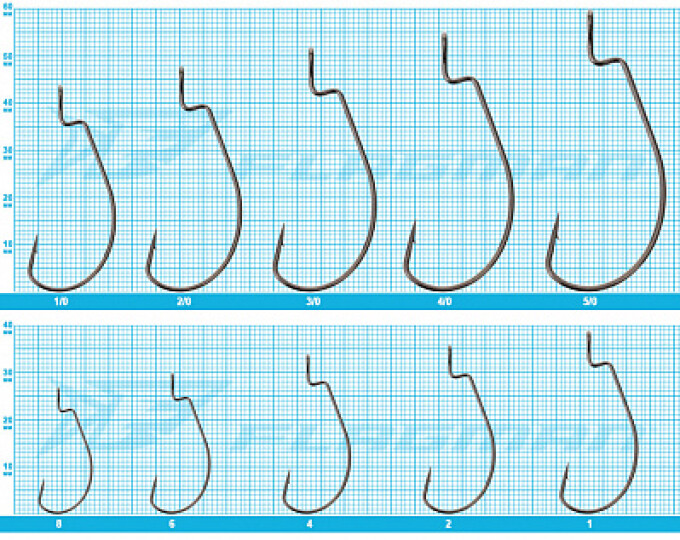 Крючок офсетный FLAGMAN Wide Range Worm Big Eye №5/0 (5шт.) BP - изображение 3