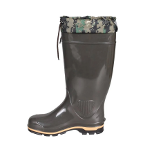 Сапоги мужские высокие с манжетами, утепленные р.44 цвет Оливковый