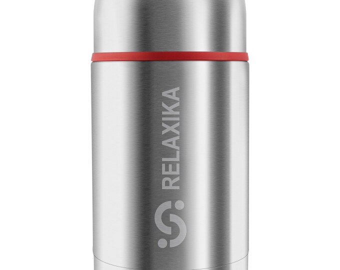 Термос для еды Relaxika 301 в термочехле (1,0л) стальной - изображение 10