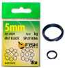Заводное кольцо Сезон Рыбалки (темное, матовое) 3,5мм (3кг) (упак.20шт.) - изображение 1 